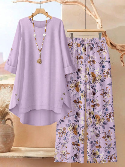 Edvige Rossignoli™ Breathable Tunic and Trouser Set