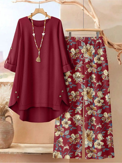 Edvige Rossignoli™ Breathable Tunic and Trouser Set