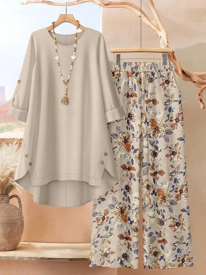 Edvige Rossignoli™ Breathable Tunic and Trouser Set