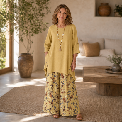 Edvige Rossignoli™ Breathable Tunic and Trouser Set