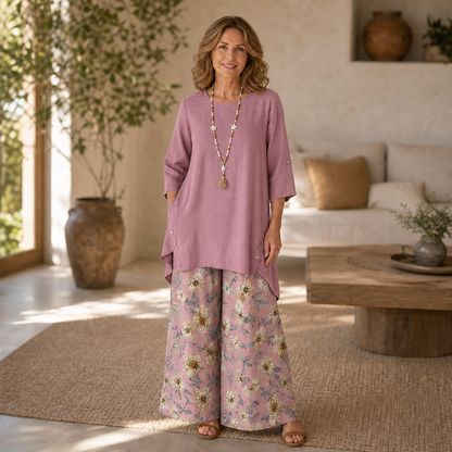 Edvige Rossignoli™ Breathable Tunic and Trouser Set