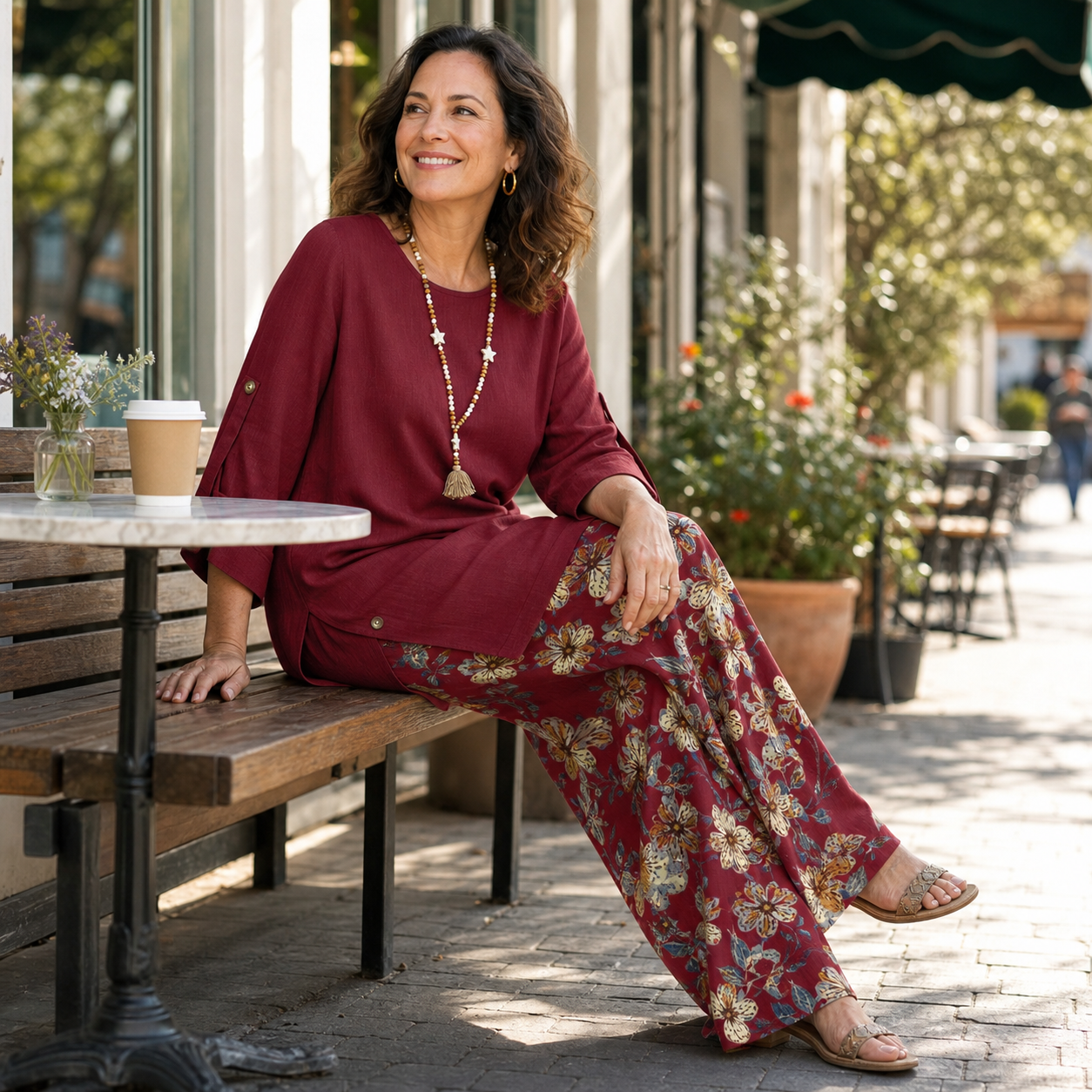 Edvige Rossignoli™ Breathable Tunic and Trouser Set