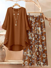 Edvige Rossignoli™ Breathable Tunic and Trouser Set
