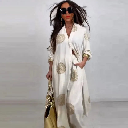 Edvige Urbinati™ Elegant Embroidered Modest Two-Piece Set