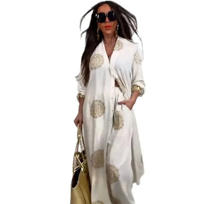 Edvige Urbinati™ Elegant Embroidered Modest Two-Piece Set