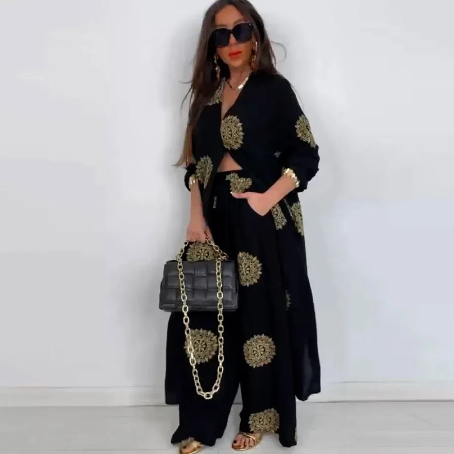 Edvige Urbinati™ Elegant Embroidered Modest Two-Piece Set
