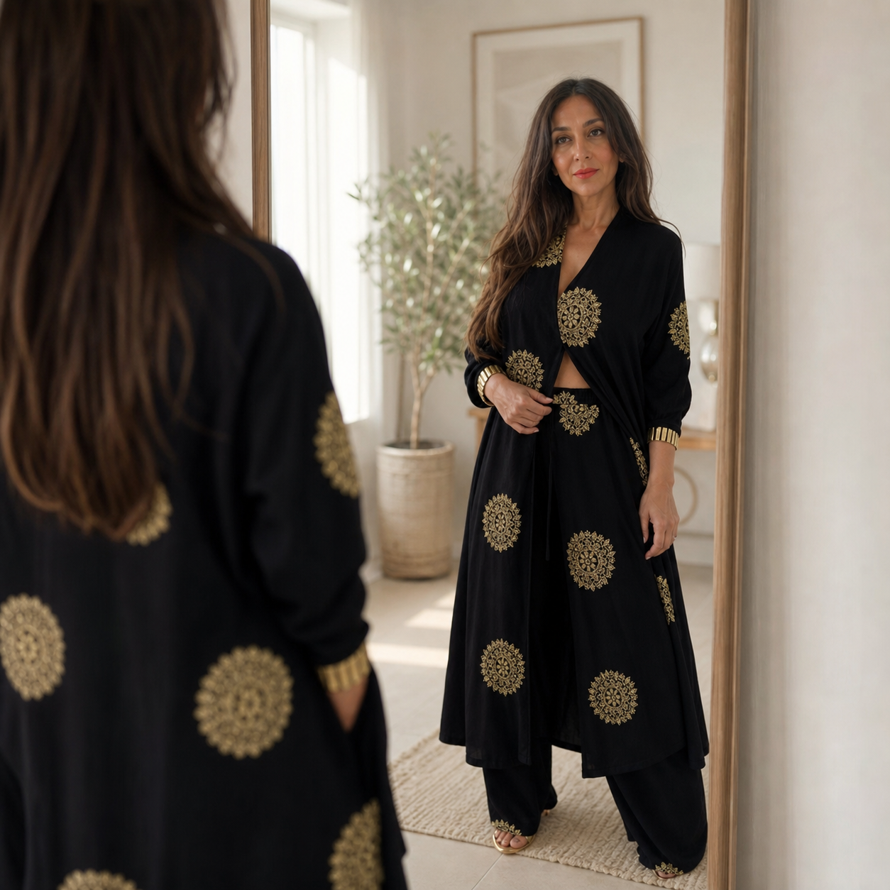 Edvige Urbinati™ Elegant Embroidered Modest Two-Piece Set