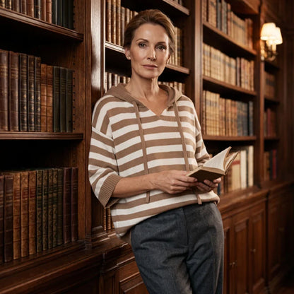 Egle Bassetti™ Cozy Striped Hooded Pullover
