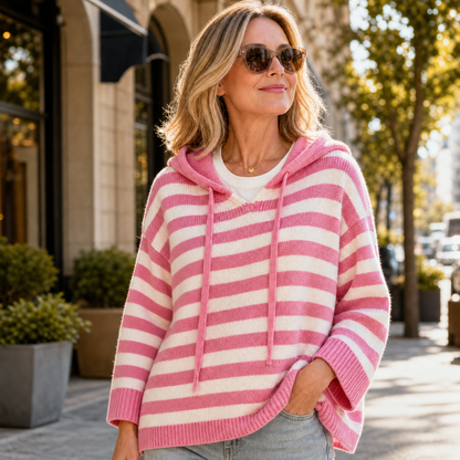 Egle Bassetti™ Cozy Striped Hooded Pullover