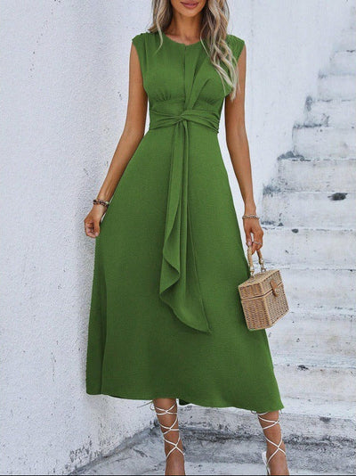 Egle Pizzichini™ Elegant Draped Dress for Effortless Style