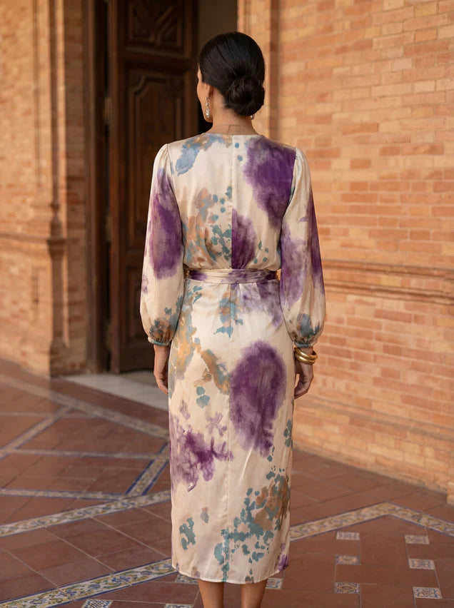 Egle Pizzichini™ Elegant Draped Dress for Effortless Style