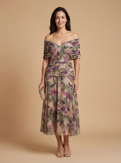 Egle Pizzichini™ Elegant Draped Dress for Effortless Style
