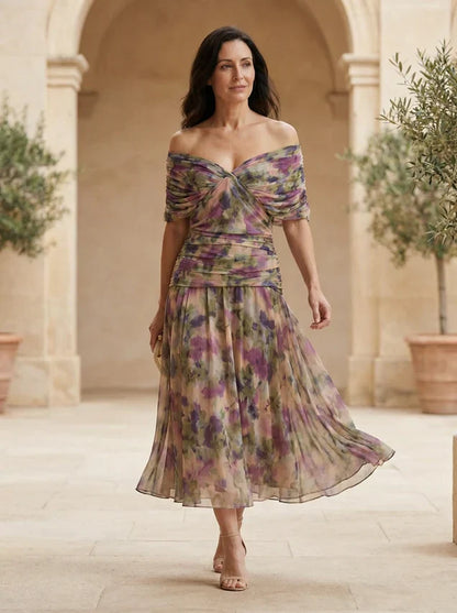 Egle Pizzichini™ Elegant Draped Dress for Effortless Style