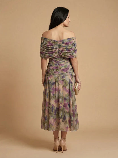 Egle Pizzichini™ Elegant Draped Dress for Effortless Style