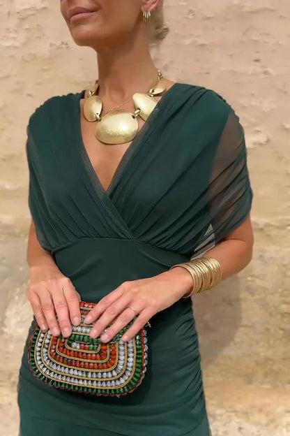 Egle Pizzichini™ Elegant Draped Dress for Effortless Style