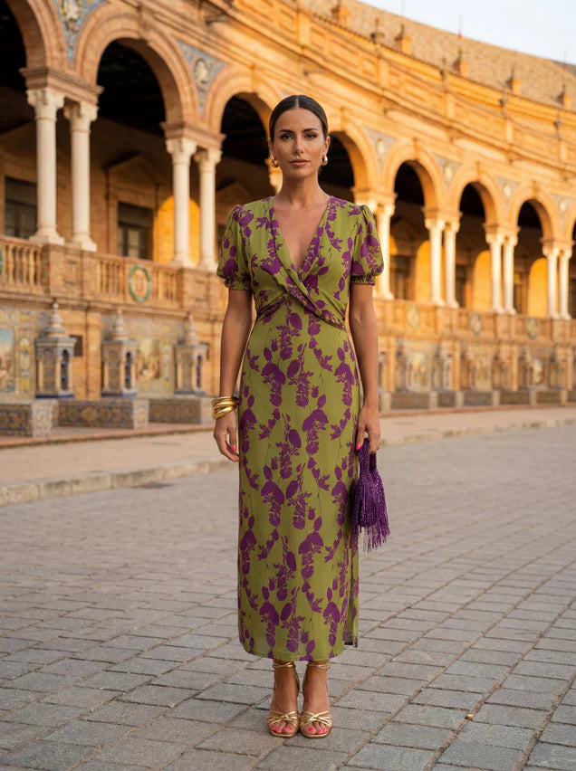 Egle Pizzichini™ Elegant Draped Dress for Effortless Style