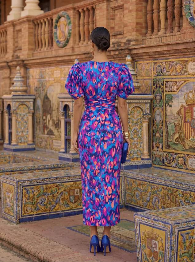 Egle Pizzichini™ Elegant Draped Dress for Effortless Style