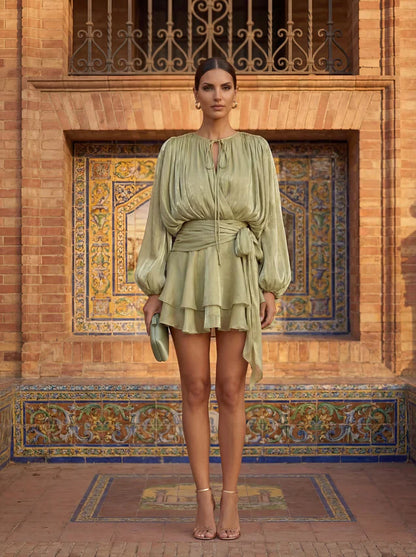 Egle Pizzichini™ Elegant Draped Dress for Effortless Style