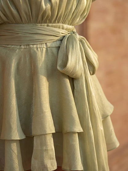 Egle Pizzichini™ Elegant Draped Dress for Effortless Style