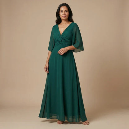 Egle Pizzichini™ Elegant Draped Dress for Effortless Style