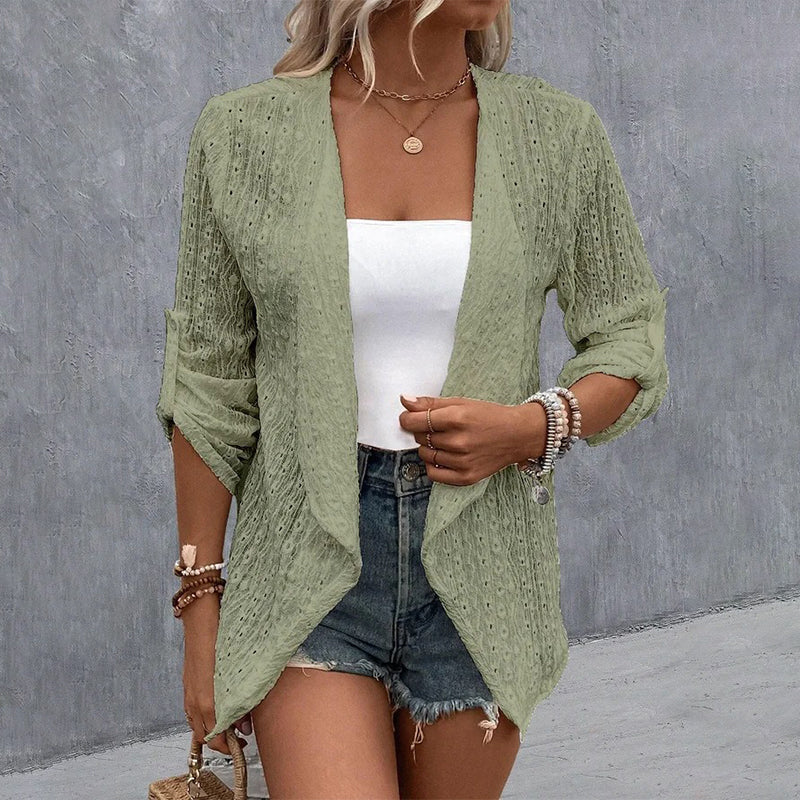 Egle Schiavi™ Cozy Open Front Cardigan for Everyday Style