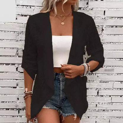 Egle Schiavi™ Cozy Open Front Cardigan for Everyday Style