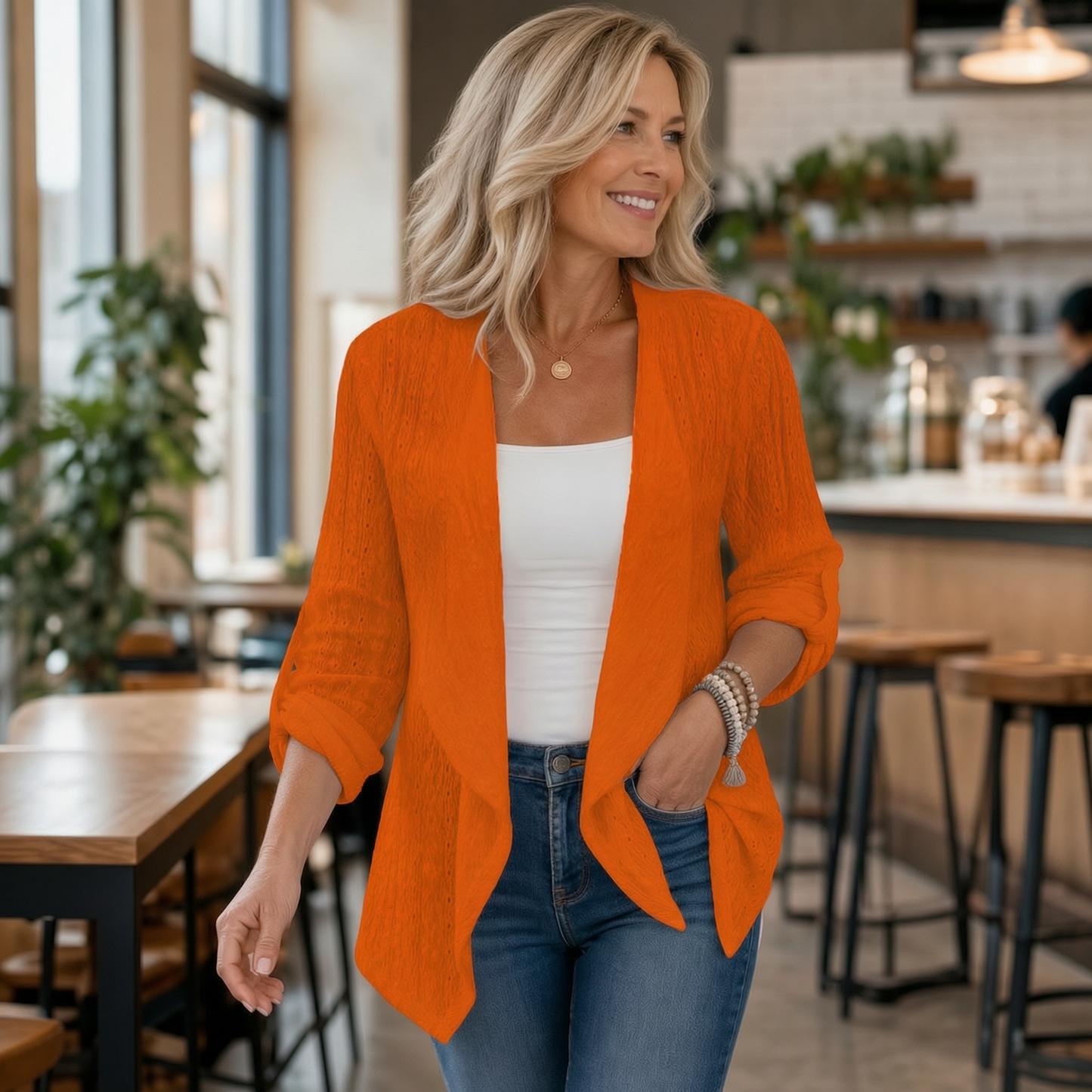 Egle Schiavi™ Cozy Open Front Cardigan for Everyday Style