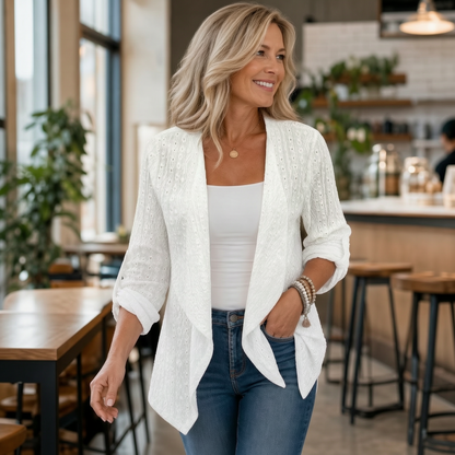 Egle Schiavi™ Cozy Open Front Cardigan for Everyday Style