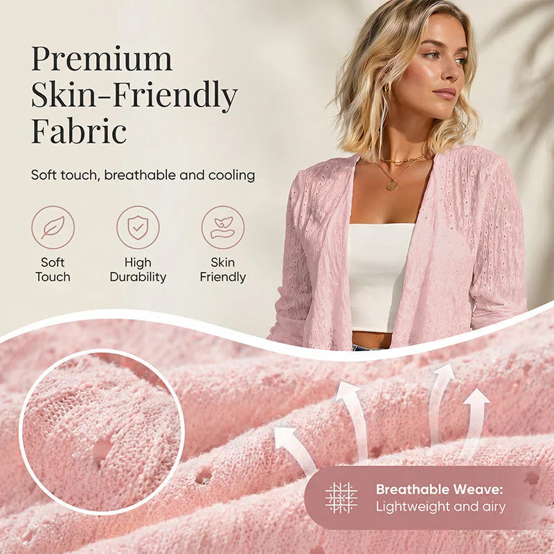 Egle Schiavi™ Cozy Open Front Cardigan for Everyday Style