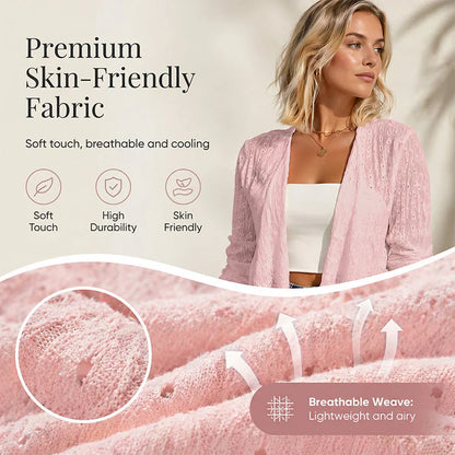 Egle Schiavi™ Cozy Open Front Cardigan for Everyday Style