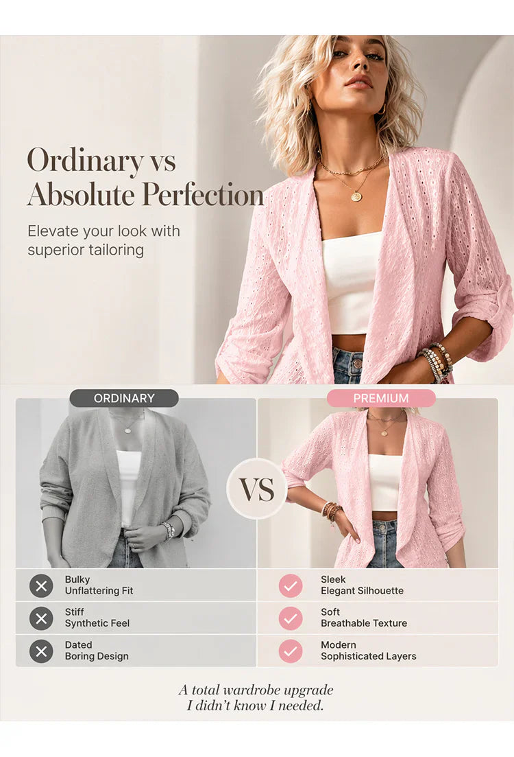 Egle Schiavi™ Cozy Open Front Cardigan for Everyday Style