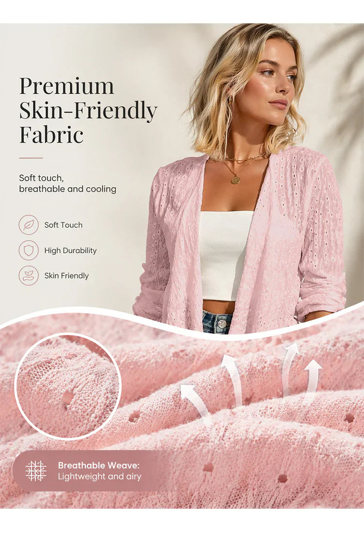 Egle Schiavi™ Cozy Open Front Cardigan for Everyday Style