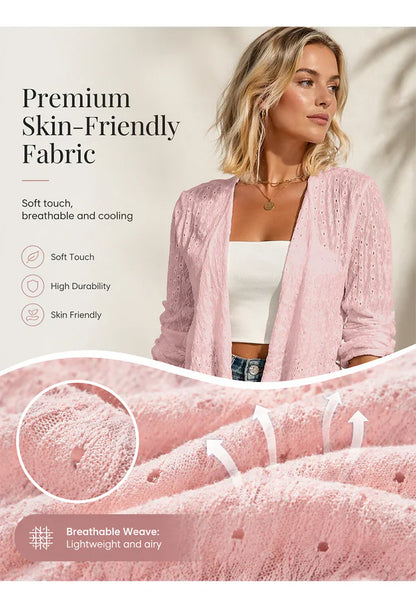 Egle Schiavi™ Cozy Open Front Cardigan for Everyday Style