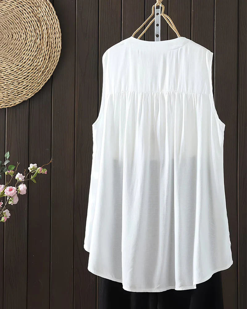 Egle Vicenza™ Breathable Floral Sleeveless Top for Warm Days