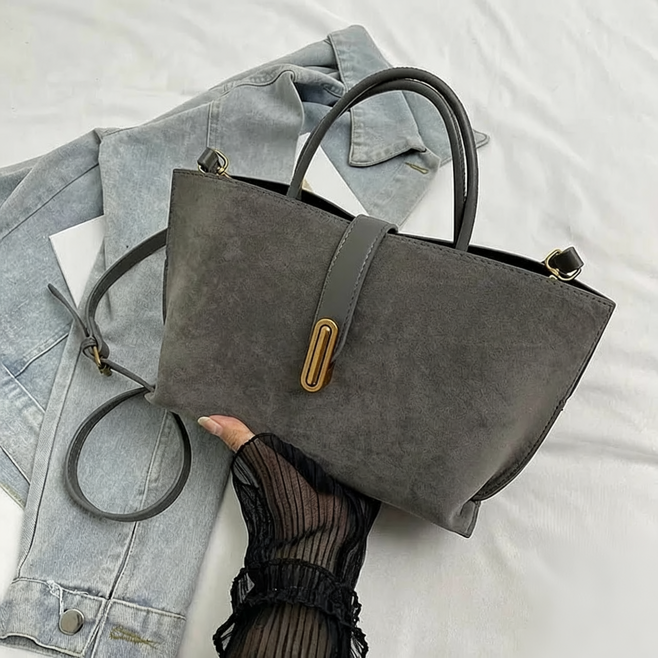 Elara Voss™ Minimalist Structured Handbag