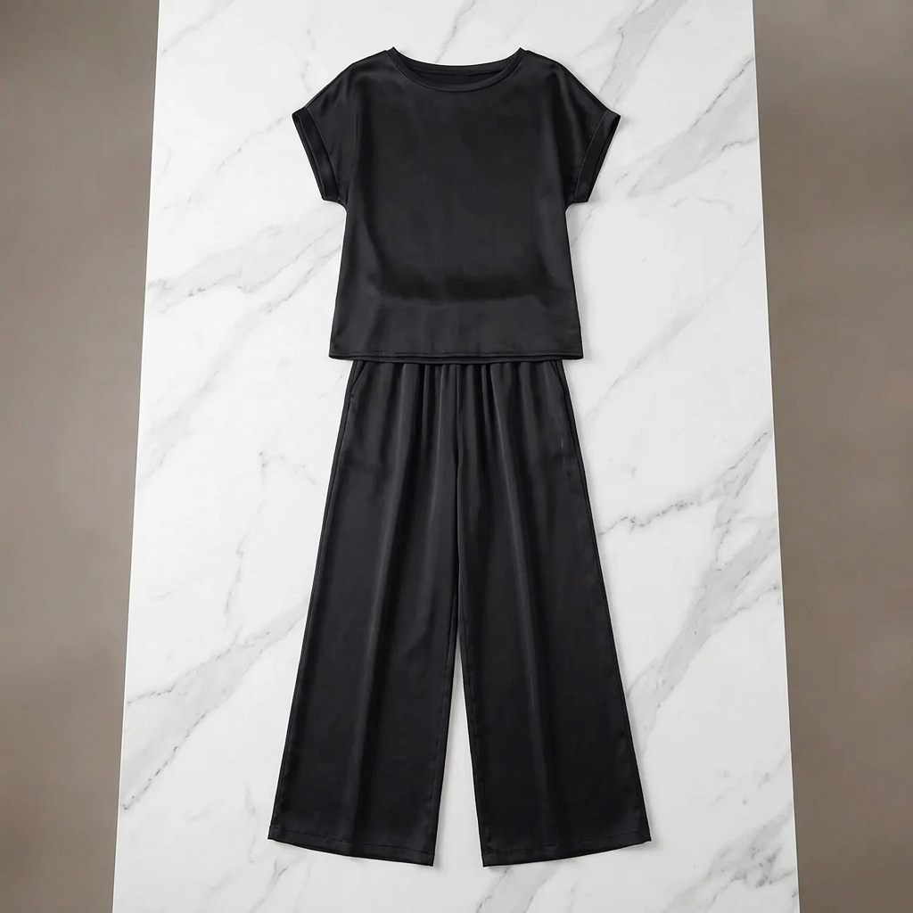 Eleonora Rinaldi™ Elegant Satin Coord Set