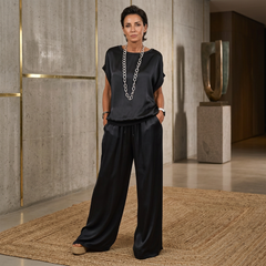 Eleonora Rinaldi™ Elegant Satin Coord Set