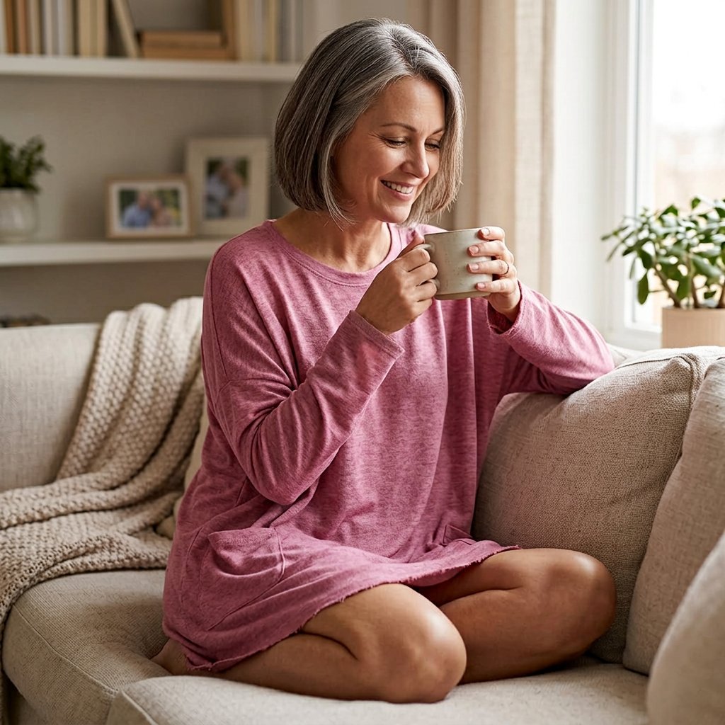 Elettra Brambati™ Breathable Long Sleeve Pocket Top for Effortless Comfort