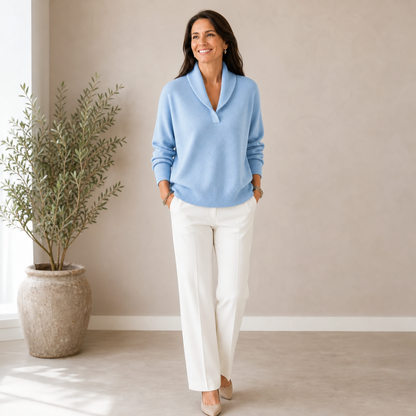 Elettra Buongiorno™ V-Neck Sweater for Effortless Everyday Style