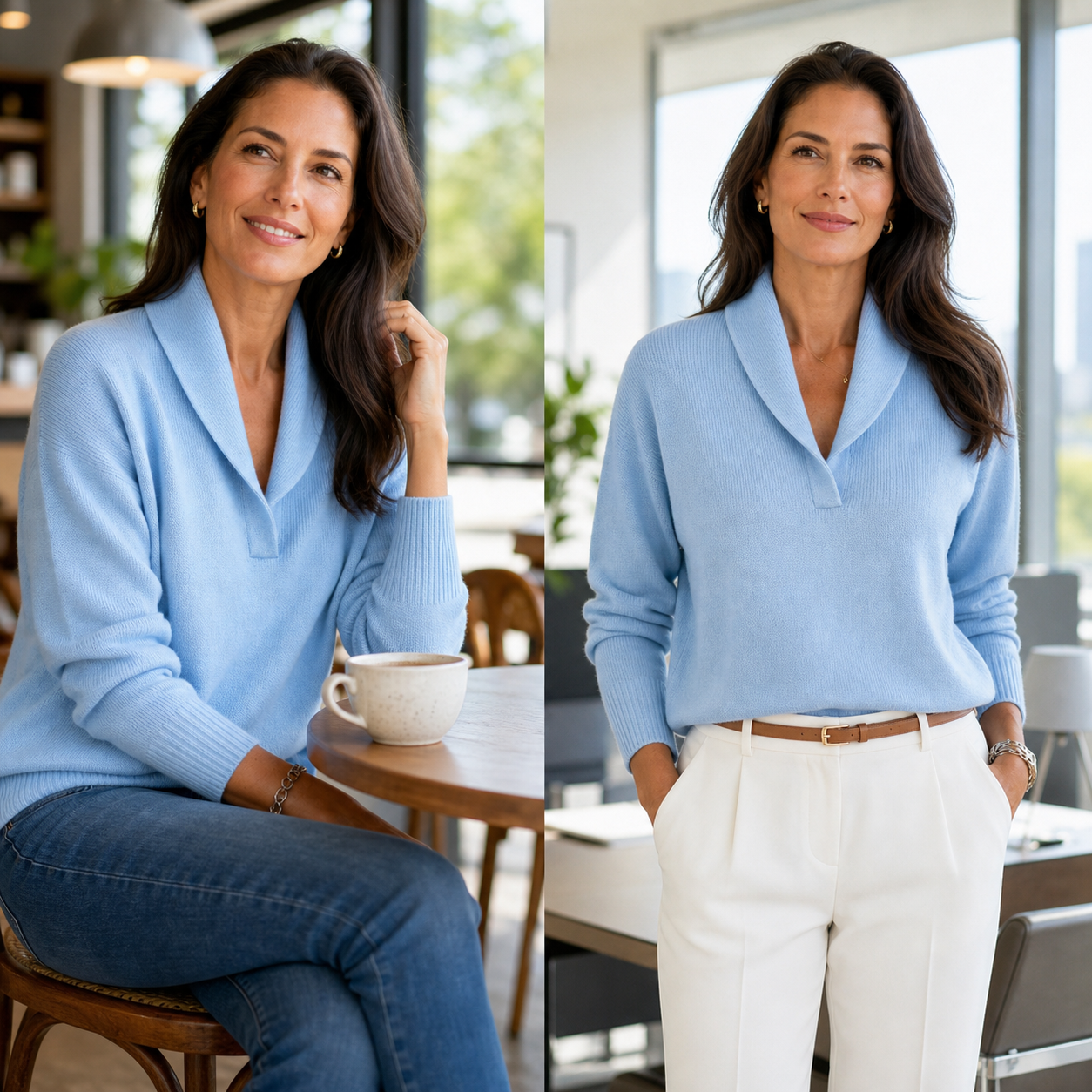 Elettra Buongiorno™ V-Neck Sweater for Effortless Everyday Style