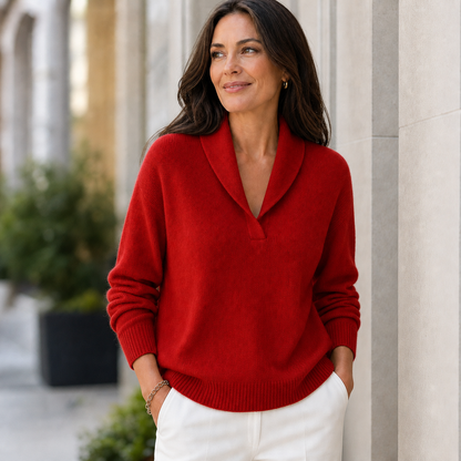 Elettra Buongiorno™ V-Neck Sweater for Effortless Everyday Style