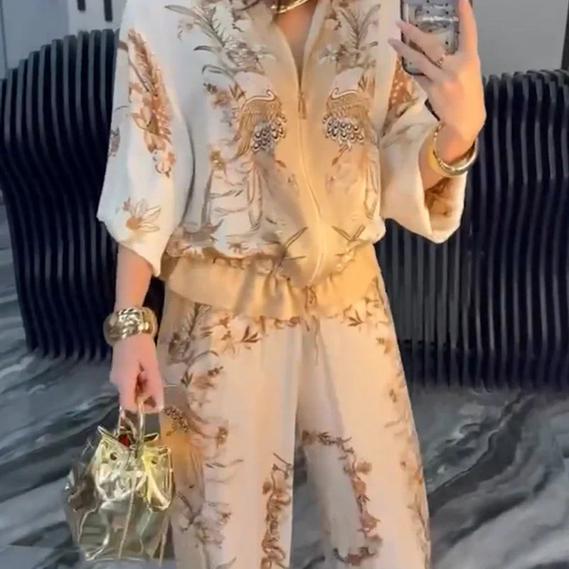 Elettra Ragusa™ Coordinated Floral Set for Warm-Weather Outings