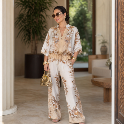 Elettra Ragusa™ Coordinated Floral Set for Warm-Weather Outings