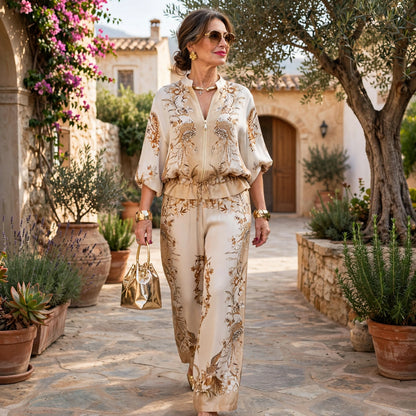 Elettra Ragusa™ Coordinated Floral Set for Warm-Weather Outings