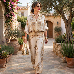 Elettra Ragusa™ Coordinated Floral Set for Warm-Weather Outings