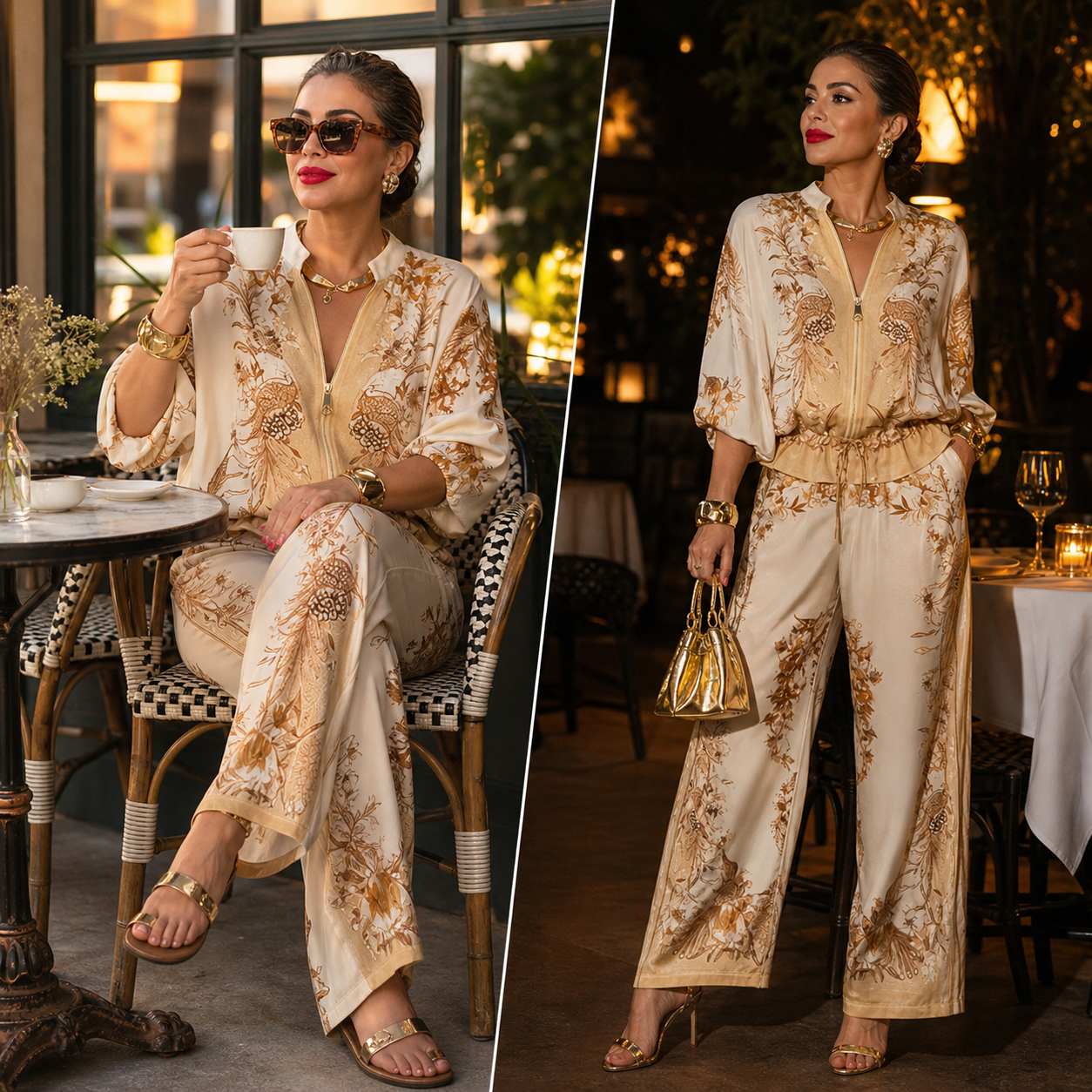 Elettra Ragusa™ Coordinated Floral Set for Warm-Weather Outings
