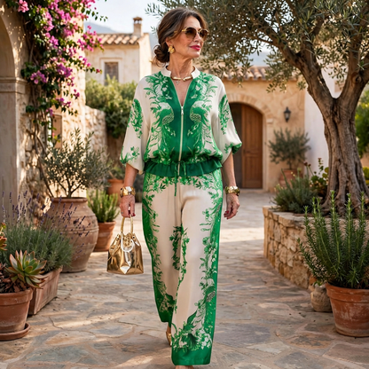 Elettra Ragusa™ Coordinated Floral Set for Warm-Weather Outings