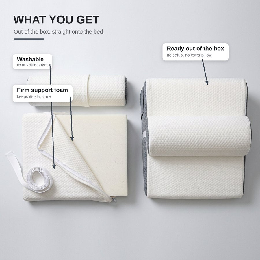 ElevaRest™ Wedge Pillow for Restful, Pain-Free Sleep