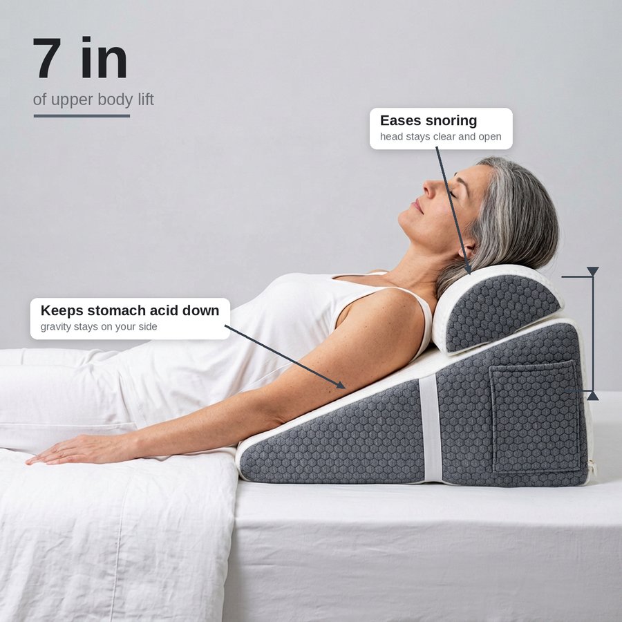 ElevaRest™ Wedge Pillow for Restful, Pain-Free Sleep