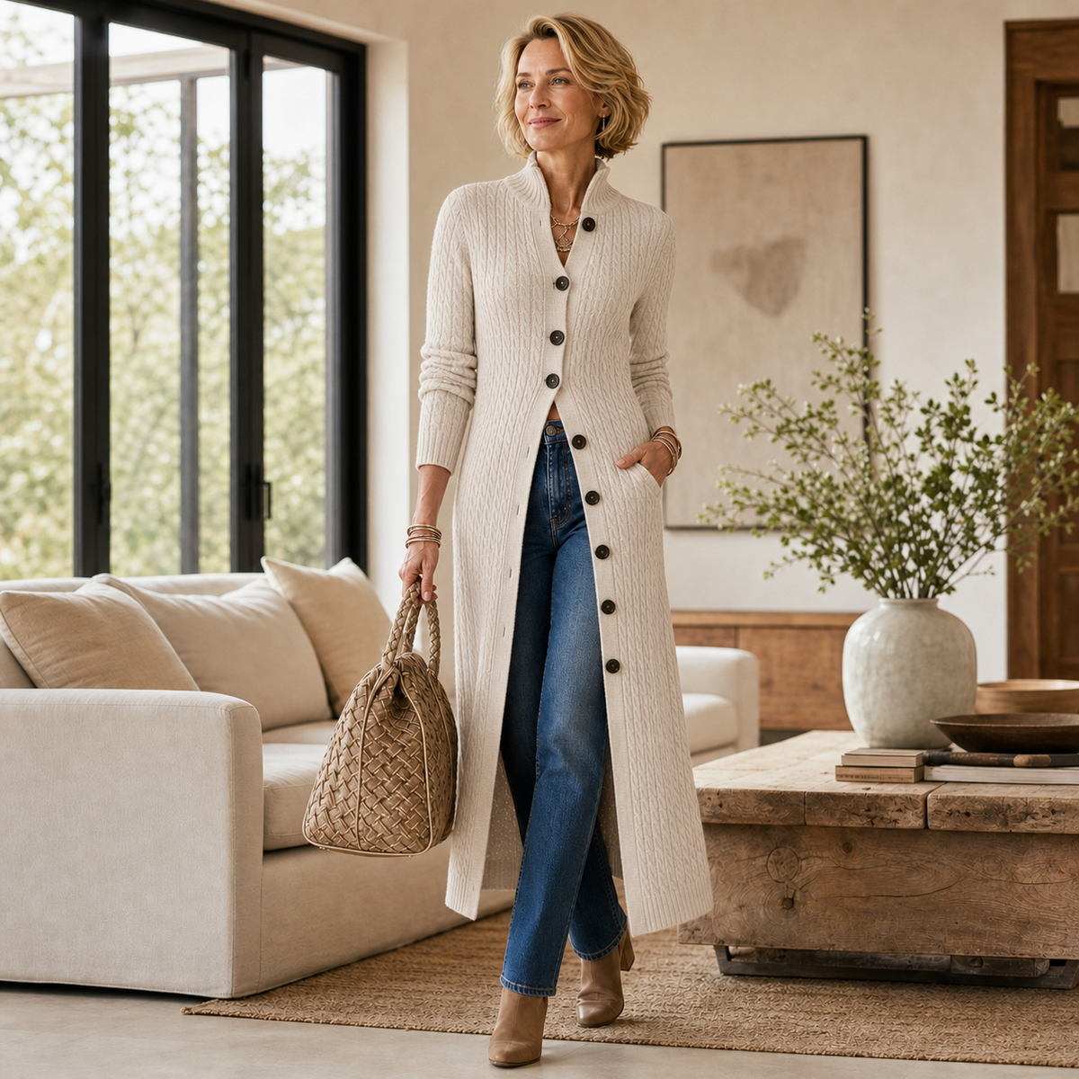Eliana Amendola™ Cable Cardigan for Effortless Everyday Style
